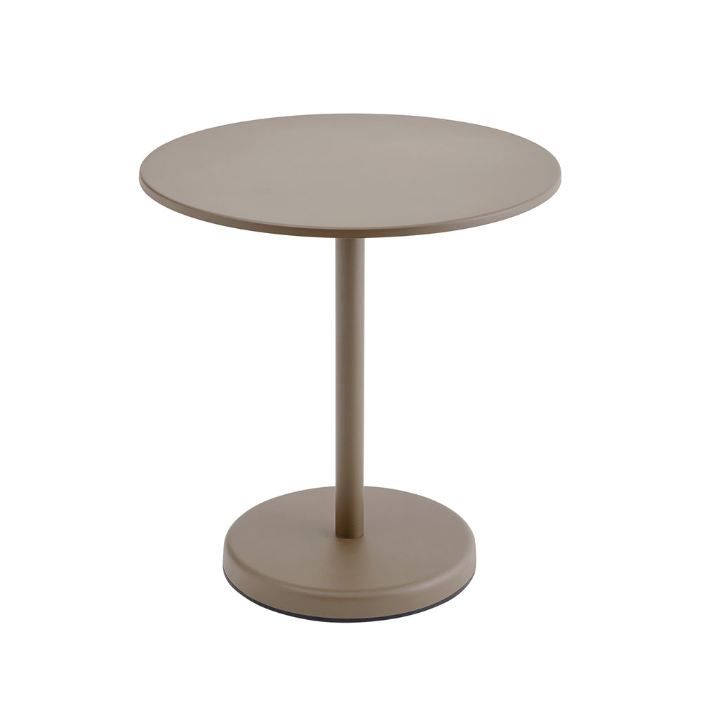 Muuto - Linear Steel Bistrotisch | Ø 70 x H 73 cm / taupe