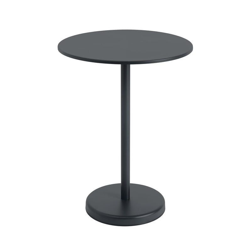 Muuto - Linear Steel Bistrotisch | Ø 70 x H 95 cm / schwarz