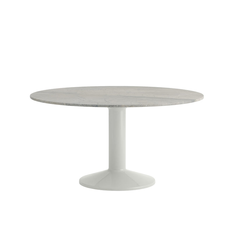 Muuto - Midst Esstisch | Ø 140 cm / Marmor grau/grau