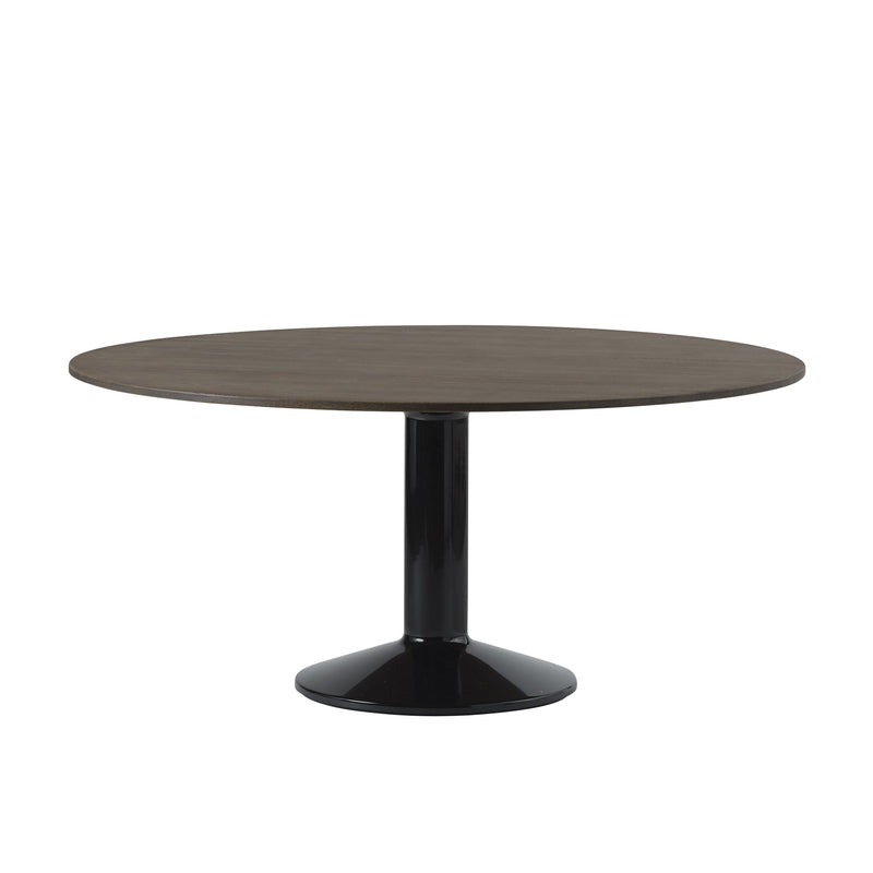 Muuto - Midst Esstisch | Ø 160 cm / Eiche dunkel geölt/schwarz