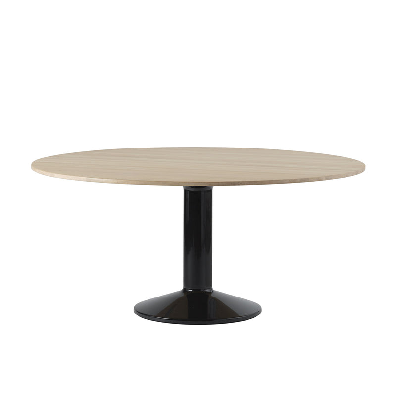 Muuto - Midst Esstisch | Ø 160 cm / Eiche geölt/schwarz