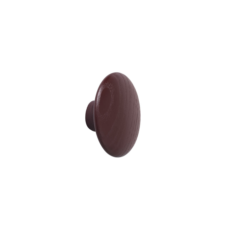 Muuto - Wandhaken "The Dots Wood"  | XS / burgunderrot