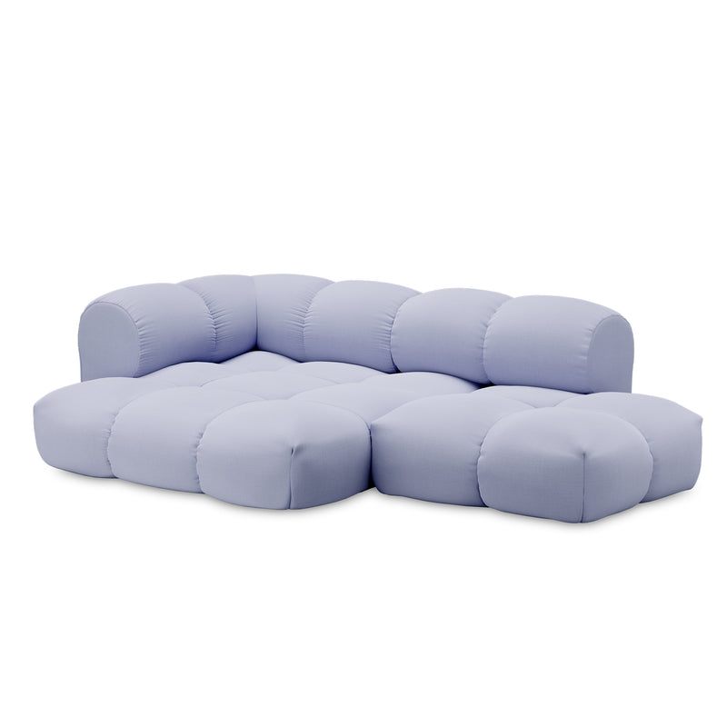 OUT Objekte unserer Tage - Sander 06 3-Sitzer Sofa | Kvadrat Vidar fliederblau (0723) / Links