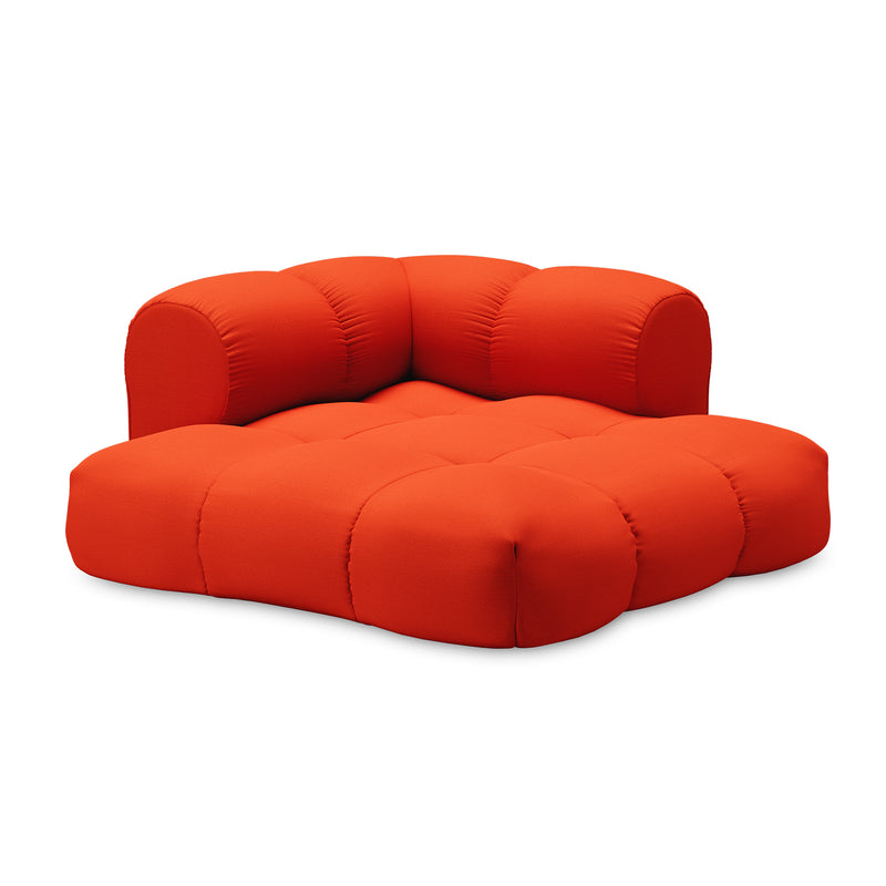 OUT Objekte unserer Tage - Sander Sofa 01, 2-Sitzer | Kvadrat Vidar reinorange (0542)