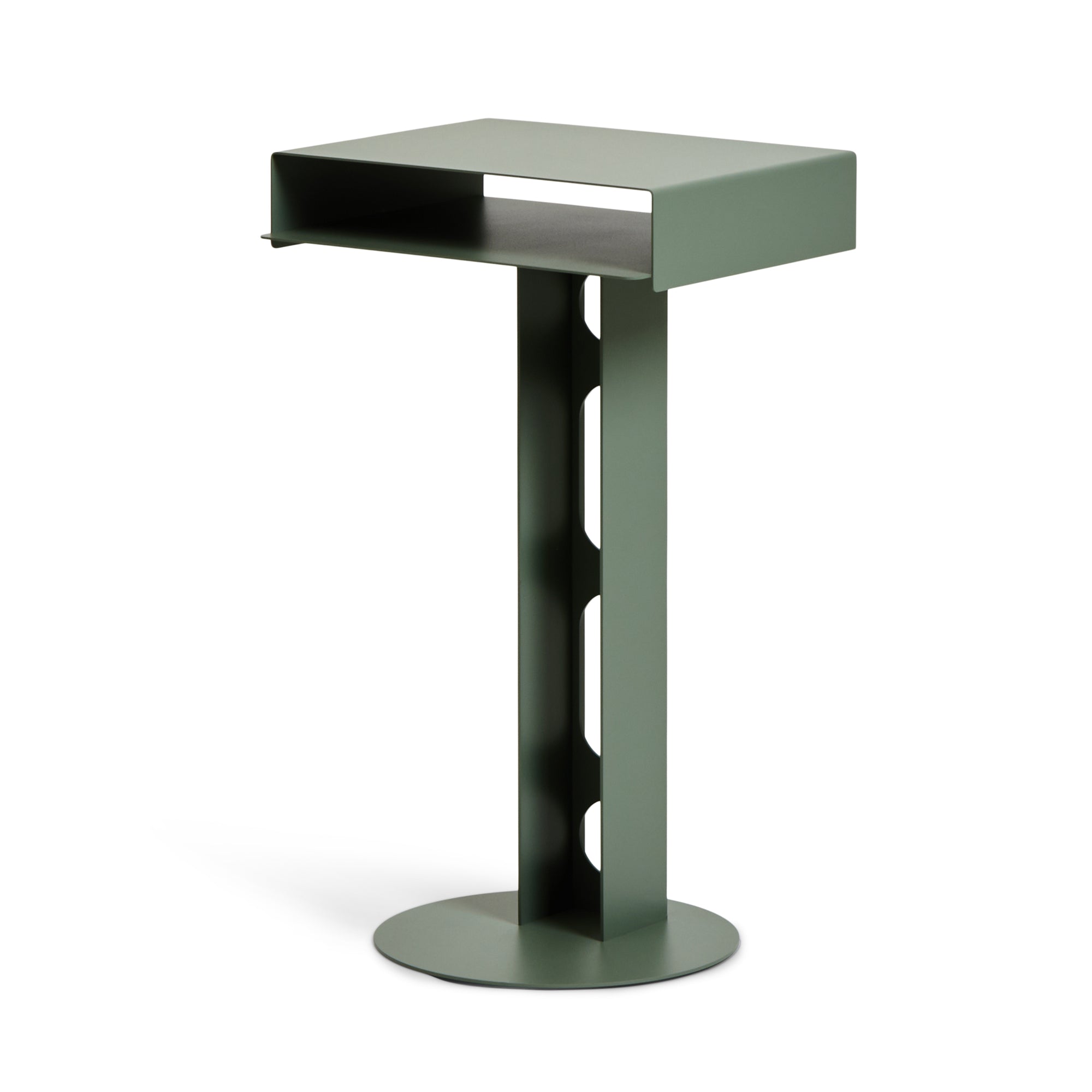 Pedestal - Sidekick Table | mossy green