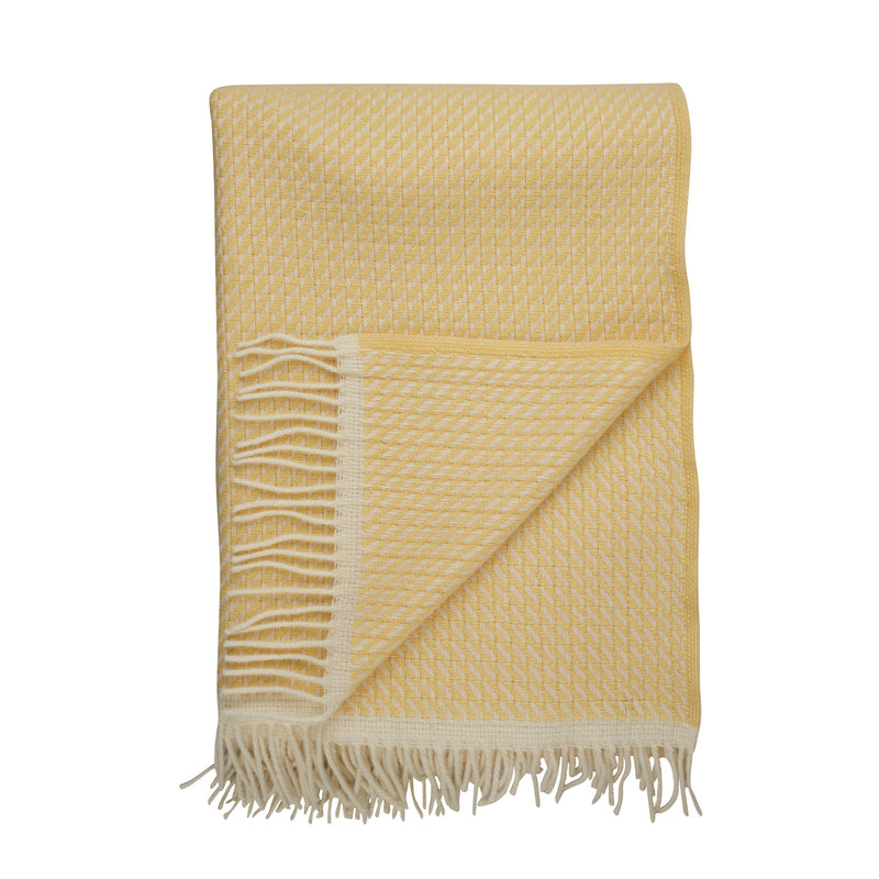 Røros Tweed - Mello Wolldecke | lemon yellow