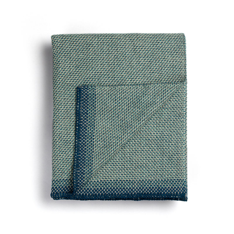 Røros Tweed - Una Wolldecke | blau