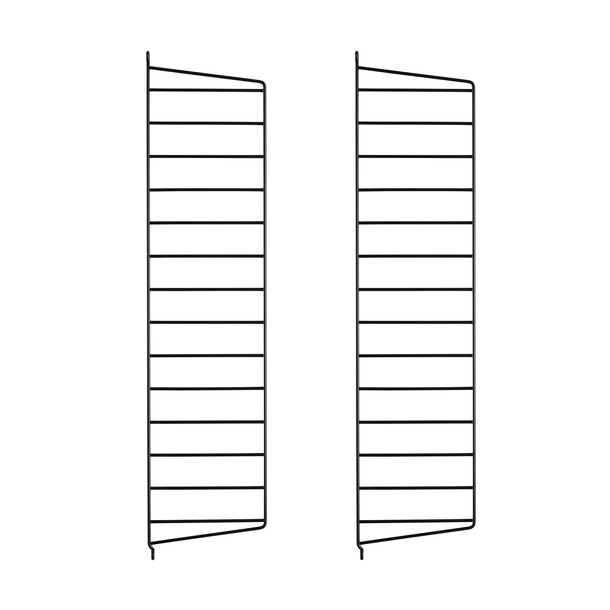 String - Wandleiter 20 cm | 2er-Set / 75 cm / schwarz