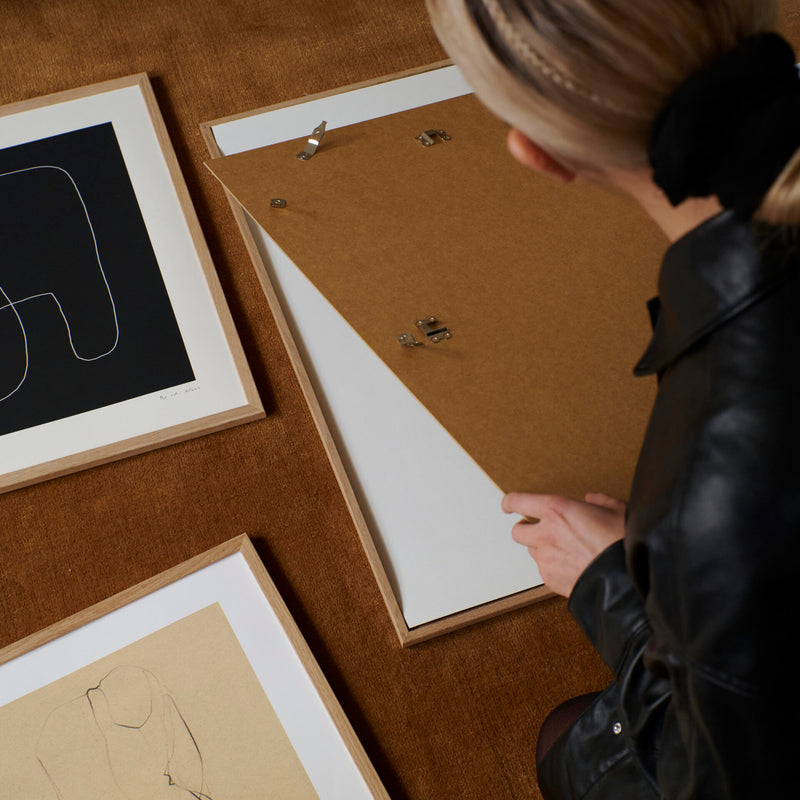 The Poster Club - Bilderrahmen Eiche schwarz