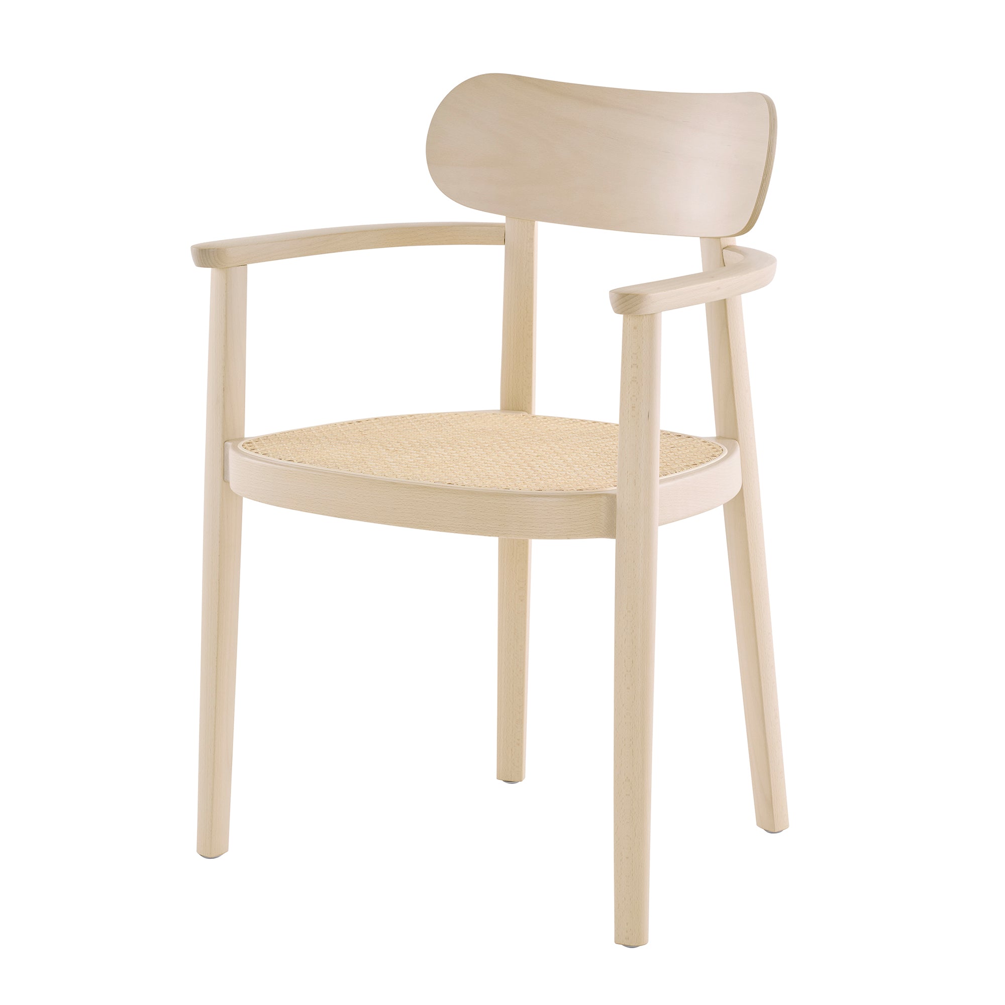 Thonet - 118 FV Armlehnstuhl | Buche aufgehellt gebeizt / Geflecht natur