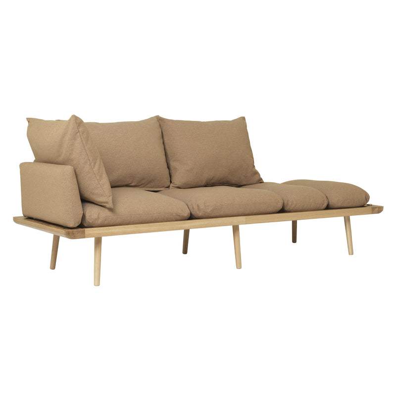 Umage - Lounge Around 3-Sitzer Sofa |  sugar brown / Eiche
