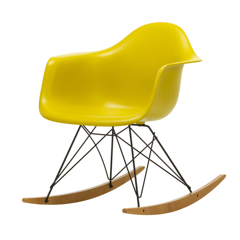Vitra - Eames Plastic Armchair RAR | Kufen Ahorn gelblich / senf RE / basic dark  