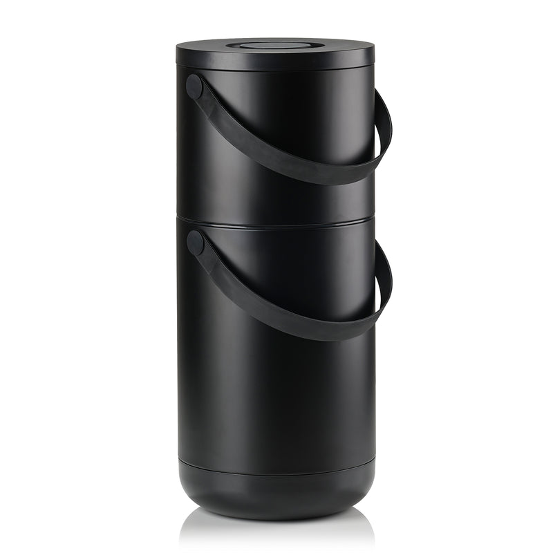 Zone Denmark - Circular Mülleimer | 22 + 12 l / schwarz