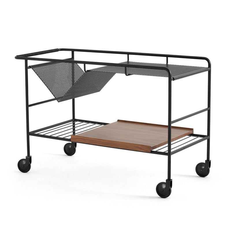 &amp;Tradition - Alima NDS1 Servierwagen | matt schwarz / Walnuss