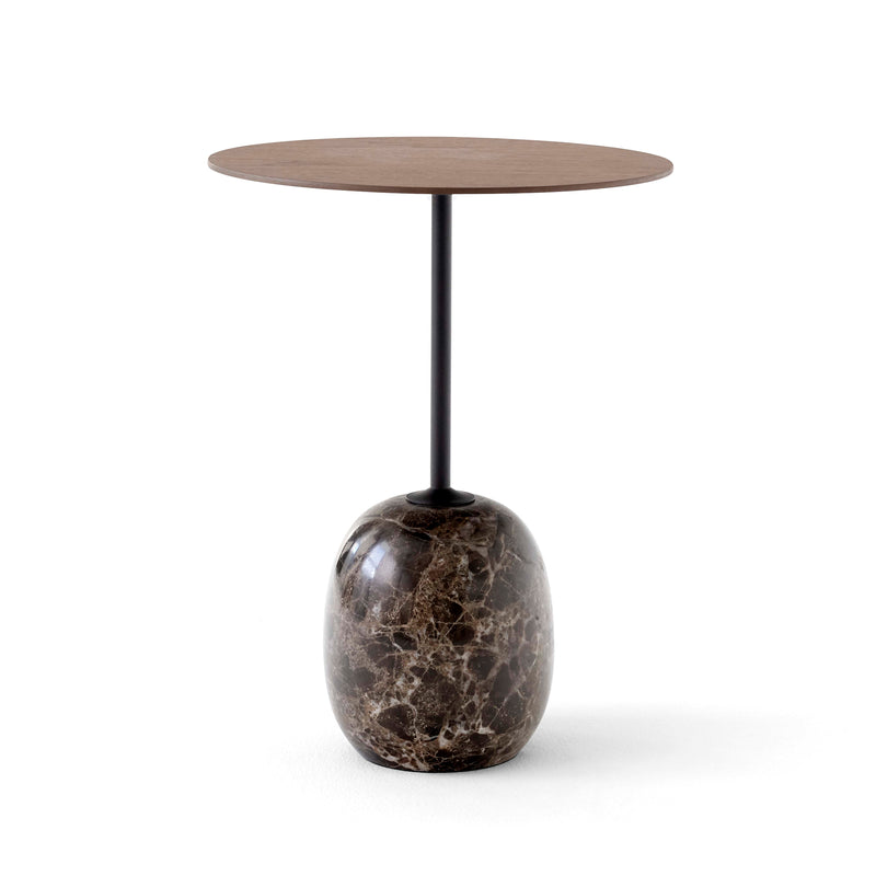&amp;Tradition - Lato Beistelltisch | rund Ø 40 cm, H 50 cm / Walnuss