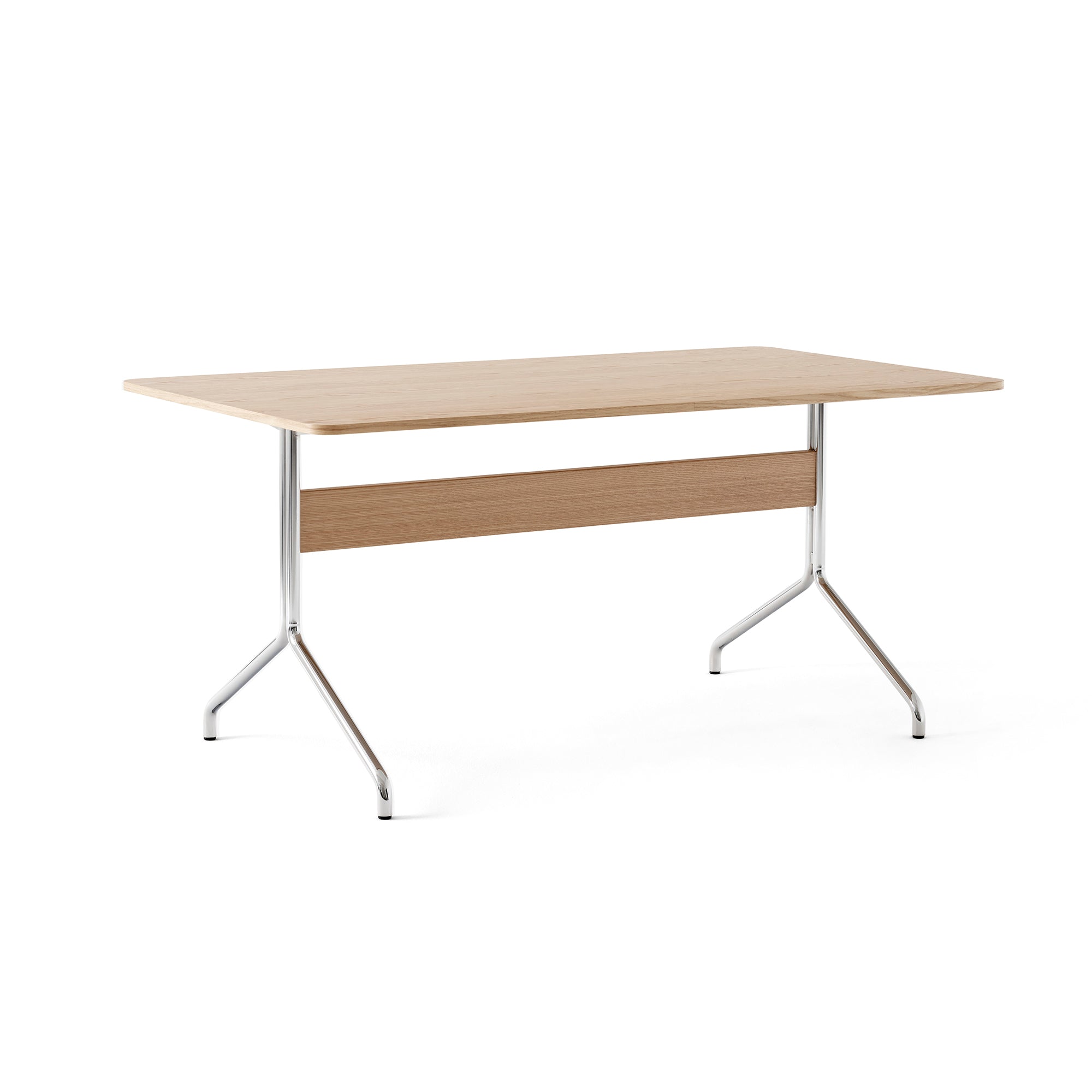 &amp;Tradition - Pavilion Dining Esstisch | 160 x 90 cm / Eiche / verchromt