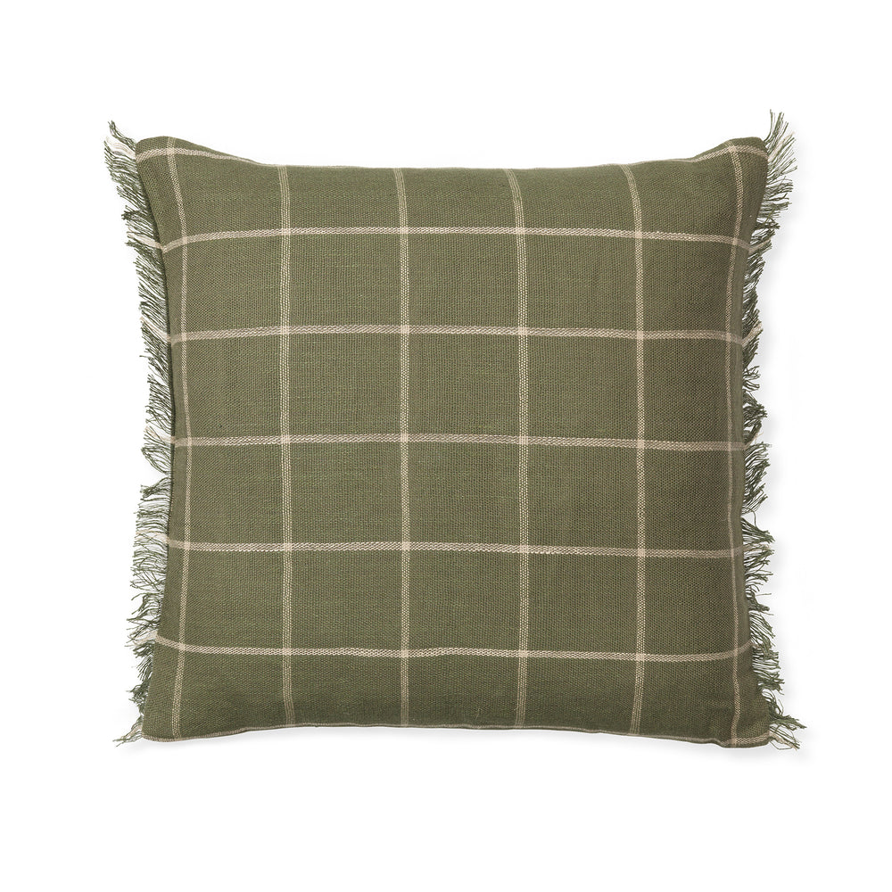 Ferm Living - Calm Kissen | 48 x 48 cm / olive/off-white