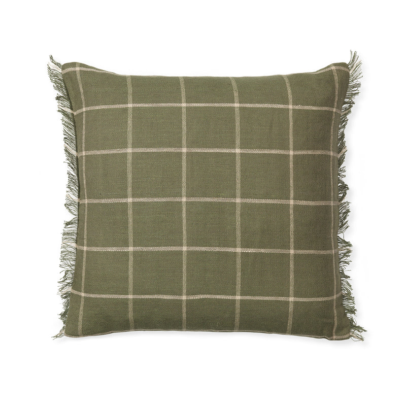 Ferm Living - Calm Kissen | 48 x 48 cm / olive/off-white