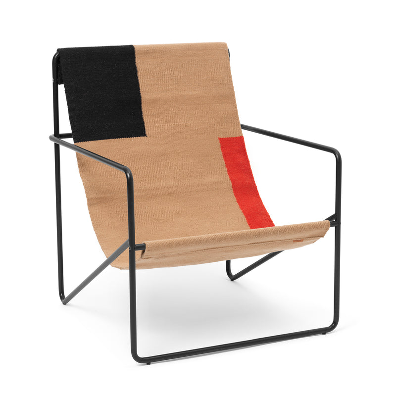 Ferm Living - Desert Lounge Chair | schwarz/block