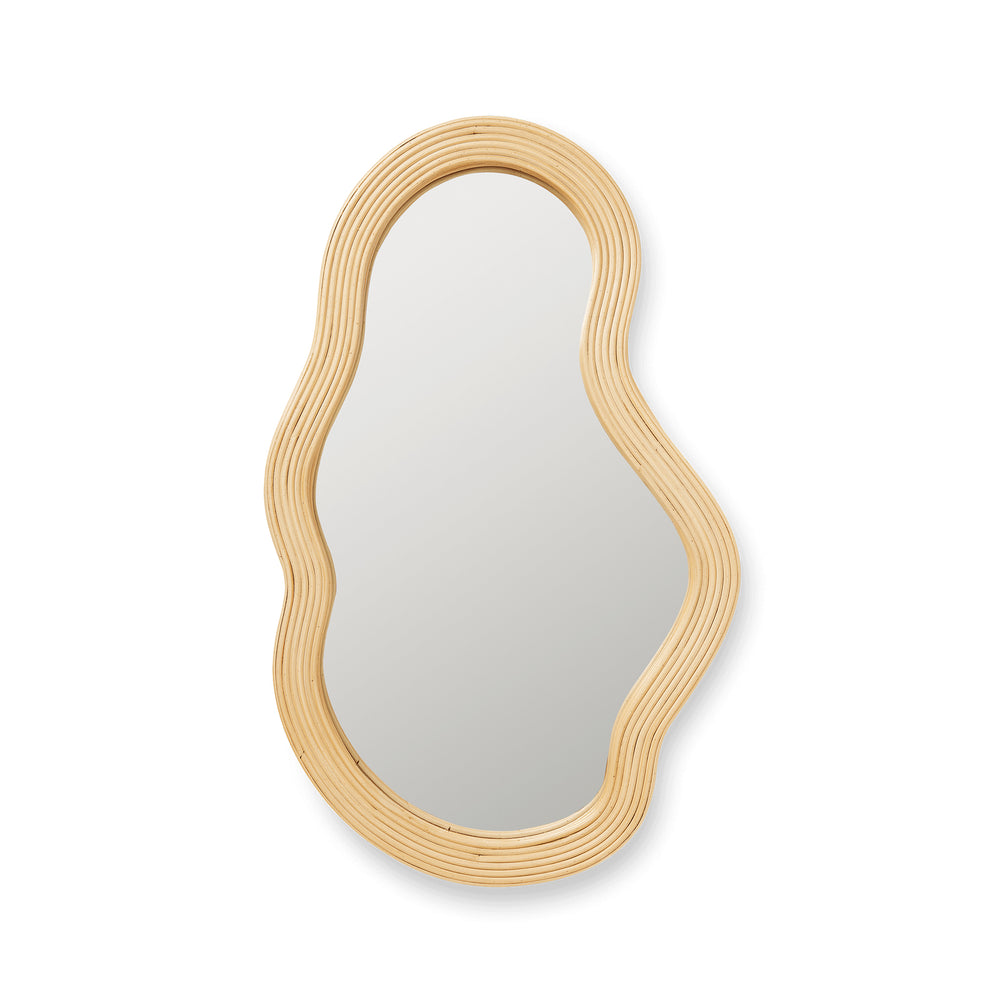Ferm Living - Pond Spiegel | 40 x 72,5 cm / Rattan natur