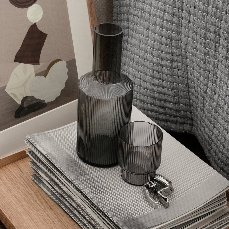 Ferm Living - Ripple Trinkgläser low (4er-Set)