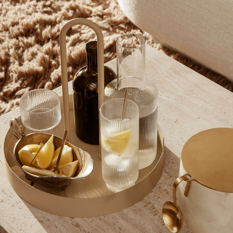 Ferm Living - Ripple Trinkgläser low (4er-Set)