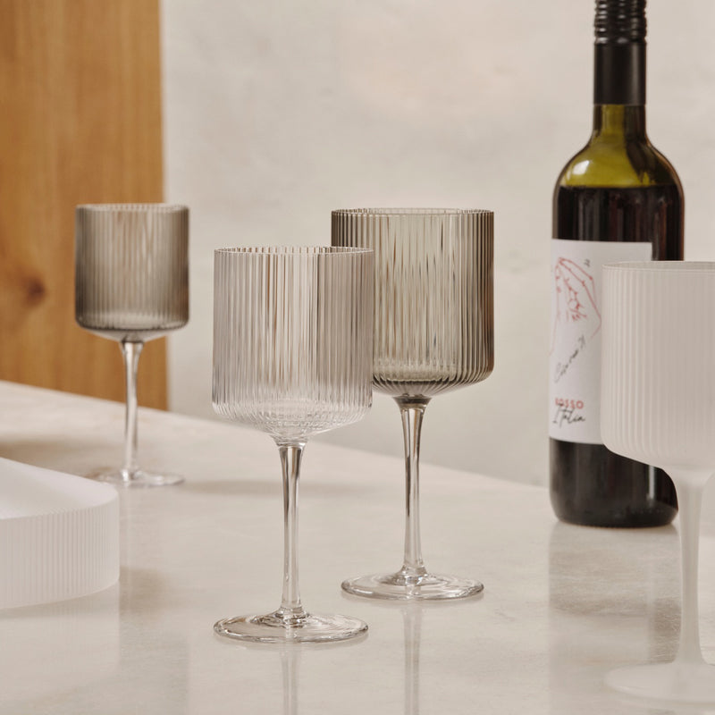 Ferm Living - Ripple Weißweinglas (2er-Set)