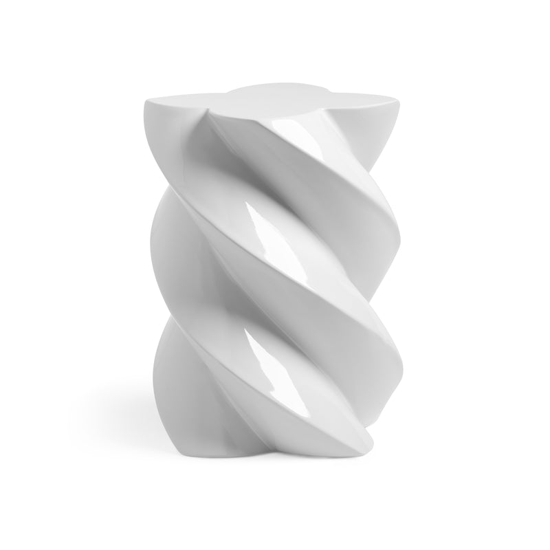 &amp;klevering - Marshmallow Beistelltisch | 39,5 x Ø 29 cm / concrete